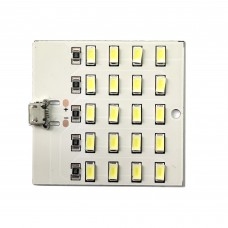 Світлодіодна панель 5 В, micro USB, 20 smd led, 5730