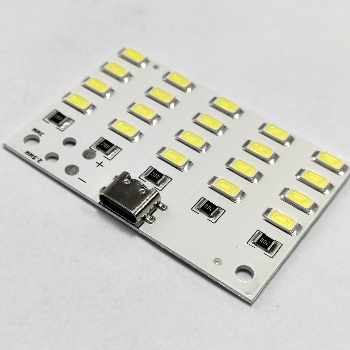 Світлодіодна панель 5 В, usb type C, 20 smd led, 5730